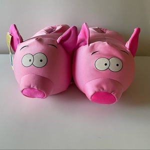 Pig Novelty 3D Slippers Pink Size 6/7